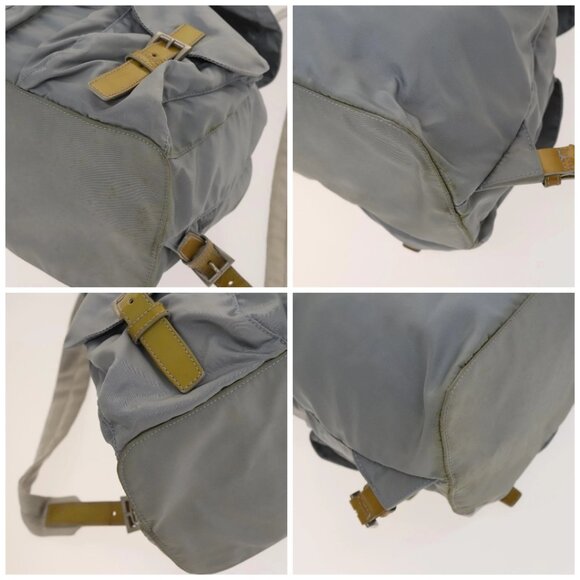 PRADA Backpack Nylon Light Blue Silver Auth - Picture 16 of 16